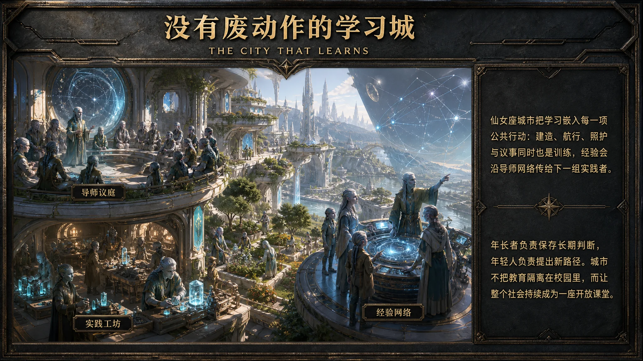 以社会实践训练下一代的仙女座学习城文明资讯图