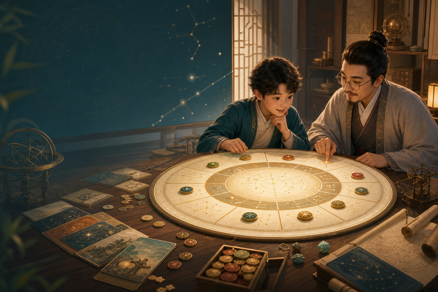 紫微斗数游戏棋盘