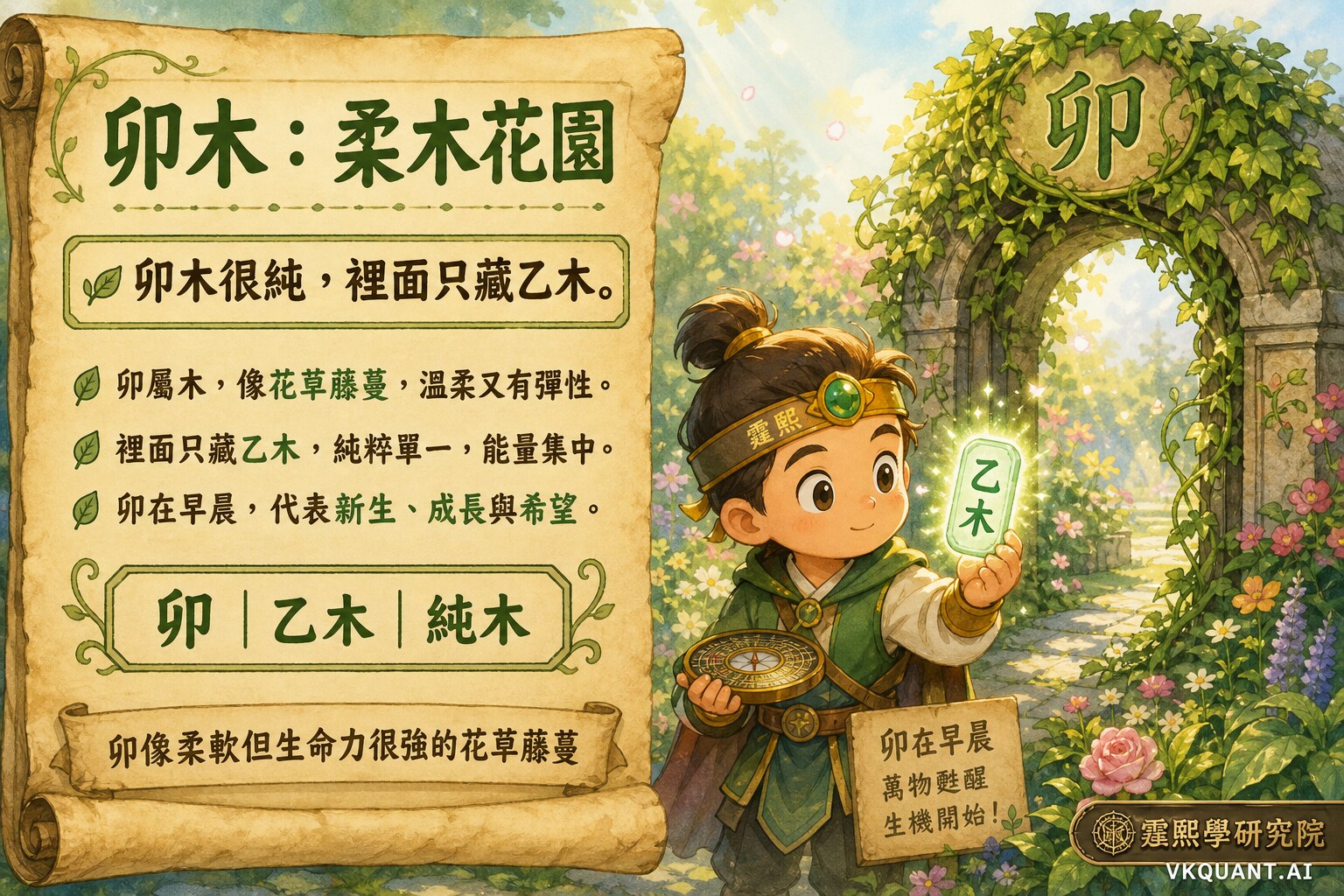 卯木藏乙木教學插圖