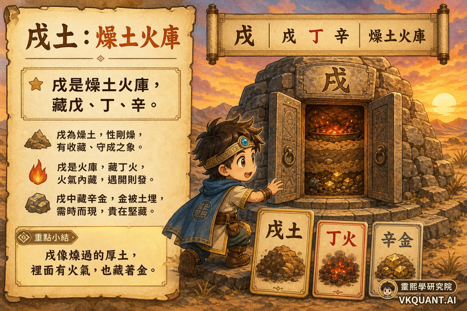 戌土藏戊丁辛教學插圖